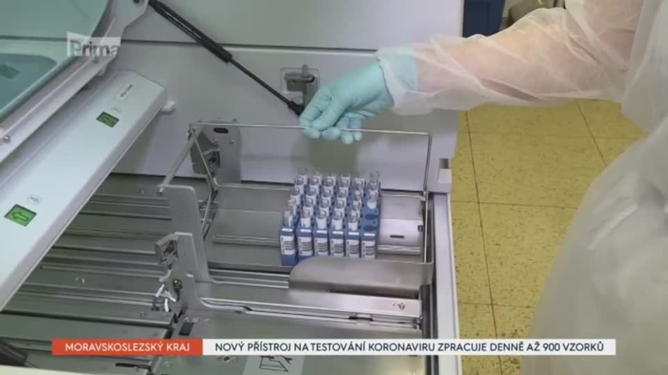 12. 4. 2020 VELKÉ ZPRÁVY: NOVÝ PŘÍSTROJ NA TESTOVÁNÍ KORONAVIRU ZPRACUJE DENNĚ AŽ 900 VZORKŮ